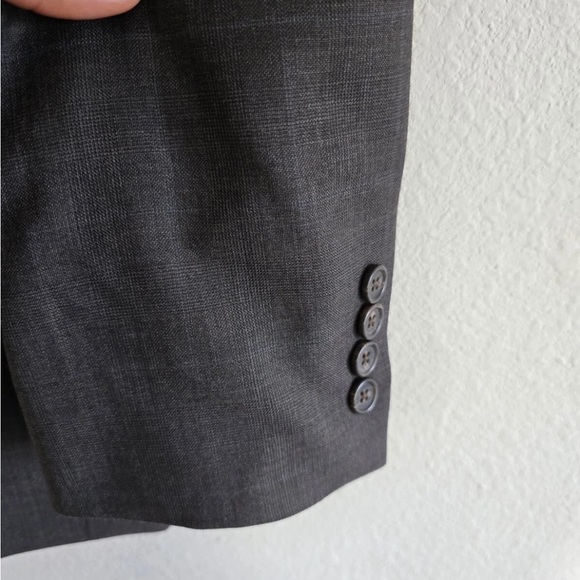 Lauren Ralph Lauren Sports Coat Men 44R Gray 100% Wool 2button Pinstripe Career - Picture 5 of 12